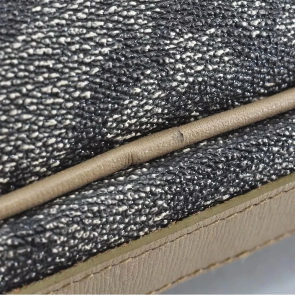 YVES Saint Laurent Coated Canvas Clutch/Handbag/Toiletry/ Cosmetic Bag‎